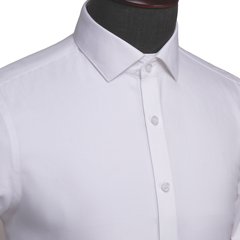 经典商务白色男士长袖衬衫(图2)