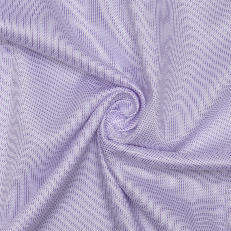 紫色细条纹长袖衬衫定制(图6)
