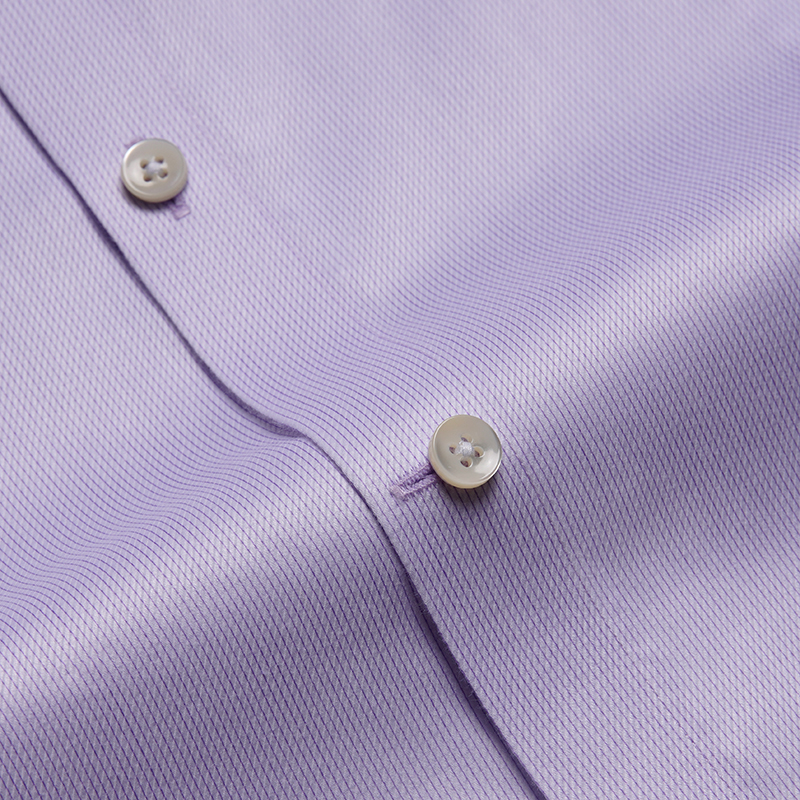 紫色细条纹长袖衬衫定制(图7)