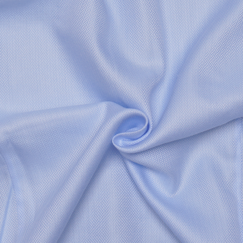 经典蓝色人字纹系列长袖衬衫(图7)
